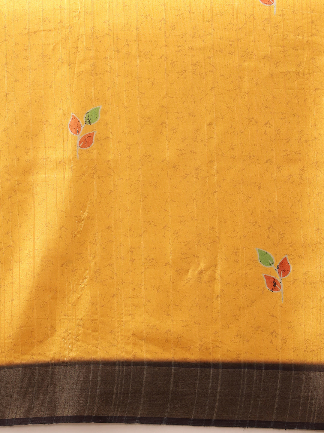 Hiral Fashion Mustard Ikkat Kotha Silk Floral Digital Print Saree