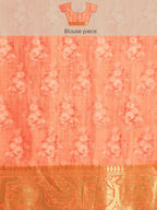 Multicolor Munga Silk Digital Print Abstract Saree with Unstitched Blouse - Hiral Fashion