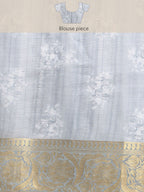 Rust Munga Silk Digital Print Animal Print Saree with Unstitched Blouse - Hiral Fashion