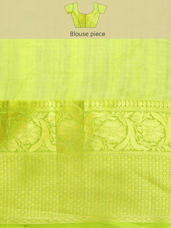 Navy Blue Munga Silk Digital Print Kalamkari Saree with Unstitched Blouse - Hiral Fashion
