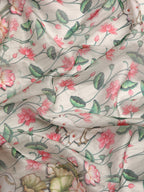 Beige Munga Silk Digital Print Kalamkari Saree with Unstitched Blouse - Hiral Fashion