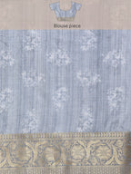 Turquoise Munga Silk Digital Print Animal Print Saree with Unstitched Blouse - Hiral Fashion