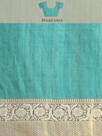 Gray Munga Silk Digital Print Animal Print Saree with Unstitched Blouse - Hiral Fashion
