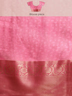 Red Munga Silk Digital Print Animal Print Saree with Unstitched Blouse - Hiral Fashion