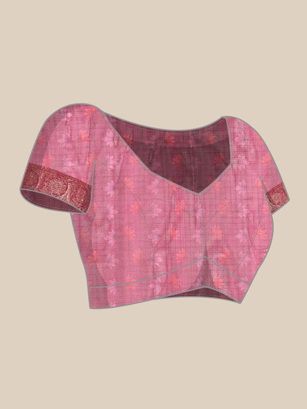 Beige Munga Silk Digital Print Animal Print Saree with Unstitched Blouse - Hiral Fashion
