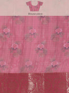 Turquoise Munga Silk Digital Print Floral Saree with Unstitched Blouse - Hiral Fashion