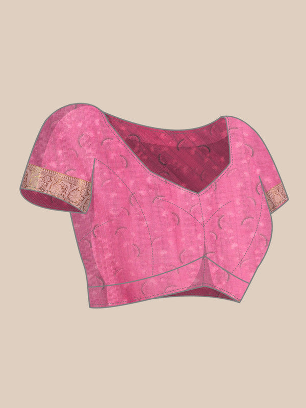 Turquoise Munga Silk Digital Print Animal Print Saree with Unstitched Blouse - Hiral Fashion