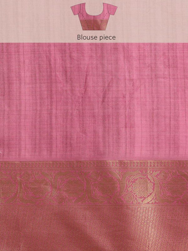 Beige Munga Silk Digital Print Animal Print Saree with Unstitched Blouse - Hiral Fashion