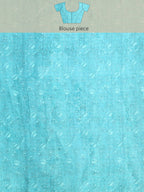 Peach Munga Silk Digital Print Floral Saree with Unstitched Blouse - Hiral Fashion