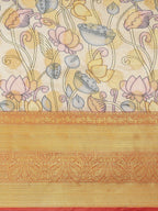Multicolor Art Silk Digital Print Floral Saree with Unstitched Blouse - Hiral Fashion