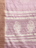 Purple Silk Blend Digital Print Floral Saree with Unstitched Blouse - Hiral Fashion