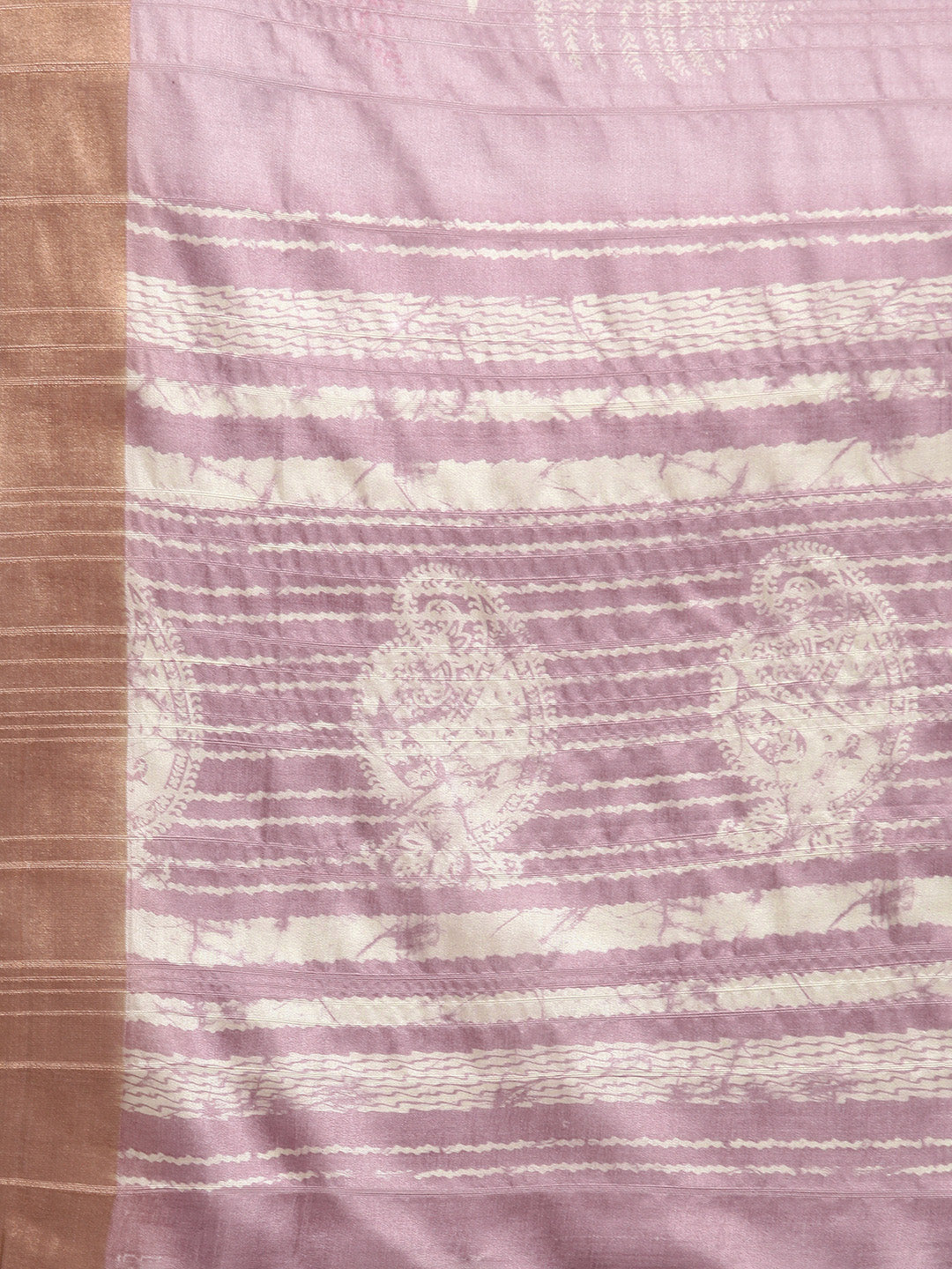 Purple Silk Blend Digital Print Floral Saree with Unstitched Blouse - Hiral Fashion