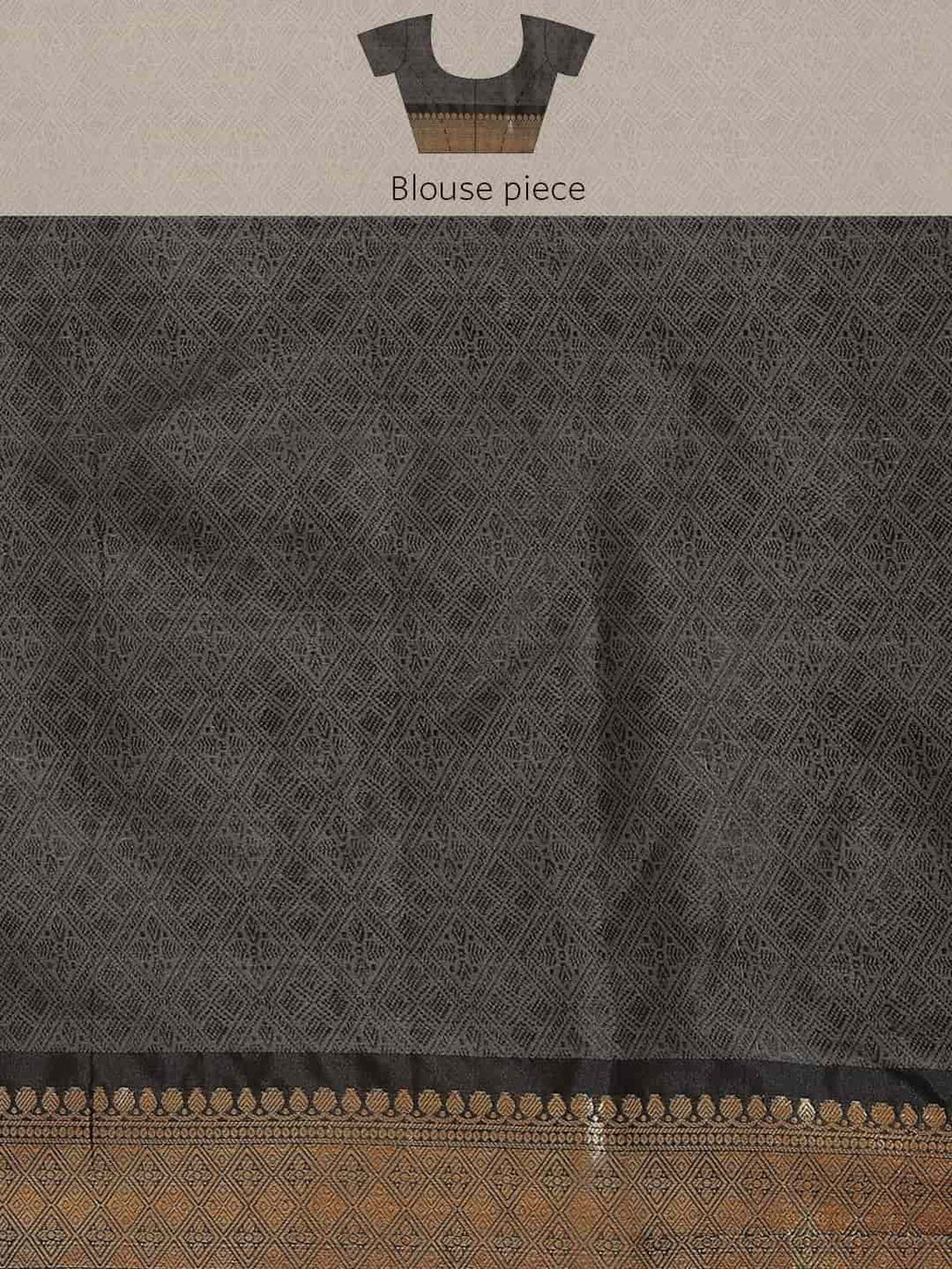Hiral Fashion Beige Ikat Art Silk Geomatric Woven Design Saree