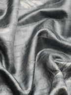 Gray Silk Blend Digital Print Floral Saree with Unstitched Blouse - Hiral Fashion