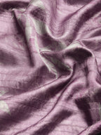 Lavender Silk Blend Digital Print Floral Saree with Unstitched Blouse - Hiral Fashion