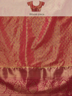 Green Pure Silk Woven Zari Design Floral Saree with Unstitched Blouse - Hiral Fashion