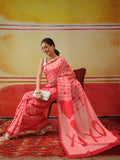 Hiral Fashion Pink Bollywood Mul Cotton Abstract Digital Printed Saree