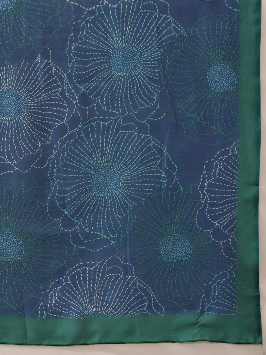 Hiral Fashion Teal Bollywood Mul Cotton Floral Digital Printed Saree
