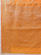 Hiral Fashion Yellow Banarasi Organza Silk Lahariya Woven Design Saree