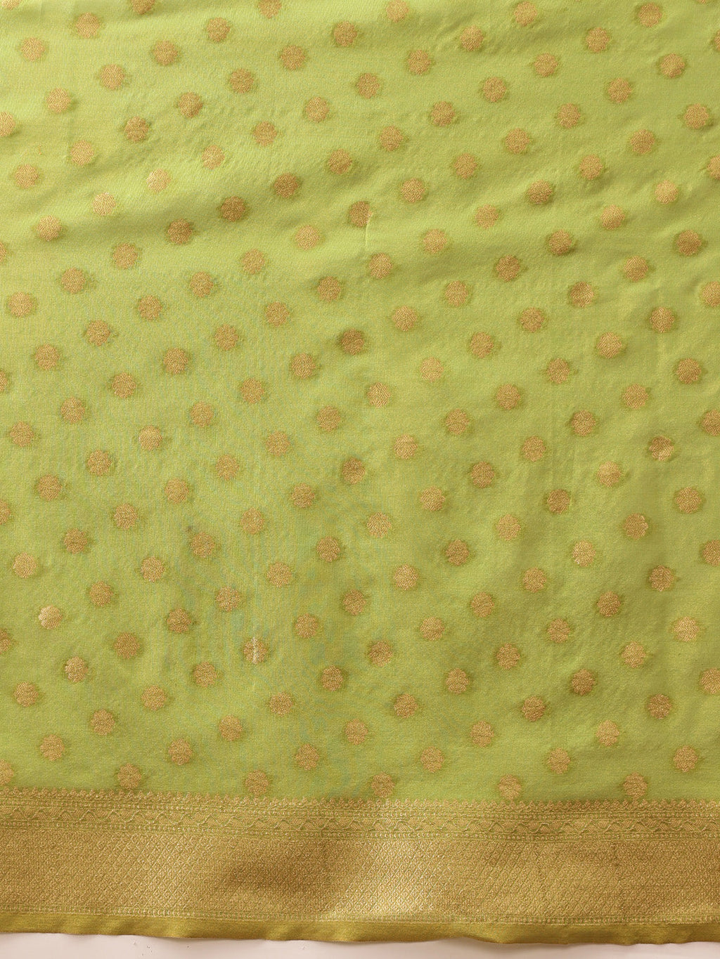 Hiral Fashion Green Kanjivaram Tissue Silk Floral Zari Woven Saree