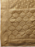 Hiral Fashion Grey Kanjivaram Tissue Silk Floral Zari Woven Saree
