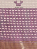 Purple Silk Cotton Printed Floral Saree with Unstitched Blouse - Hiral Fashion