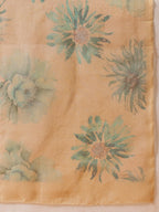 Hiral Fashion Beige Bollywood Cotton Tissue Floral Digital Printed Saree