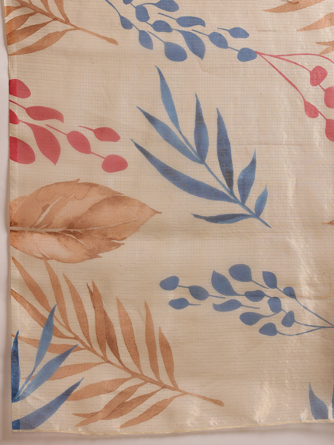 Hiral Fashion Off White Bollywood Cotton Tissue Floral Digital Printed Saree