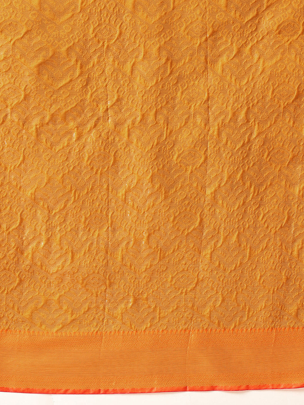 Hiral Fashion Mustard Kanjeevaram Banarasi Silk Ikkat Woven Design Saree