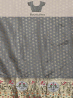 Pink Tissue Silk Woven Zari Design Geomatric Saree with Unstitched Blouse - Hiral Fashion