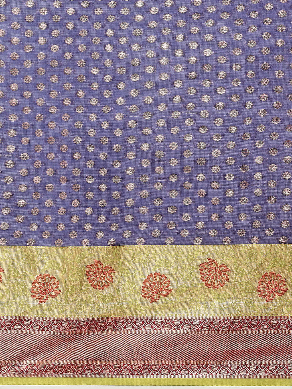 Hiral Fashion Navy Blue Kanjeevaram Art Silk Woven Design Saree