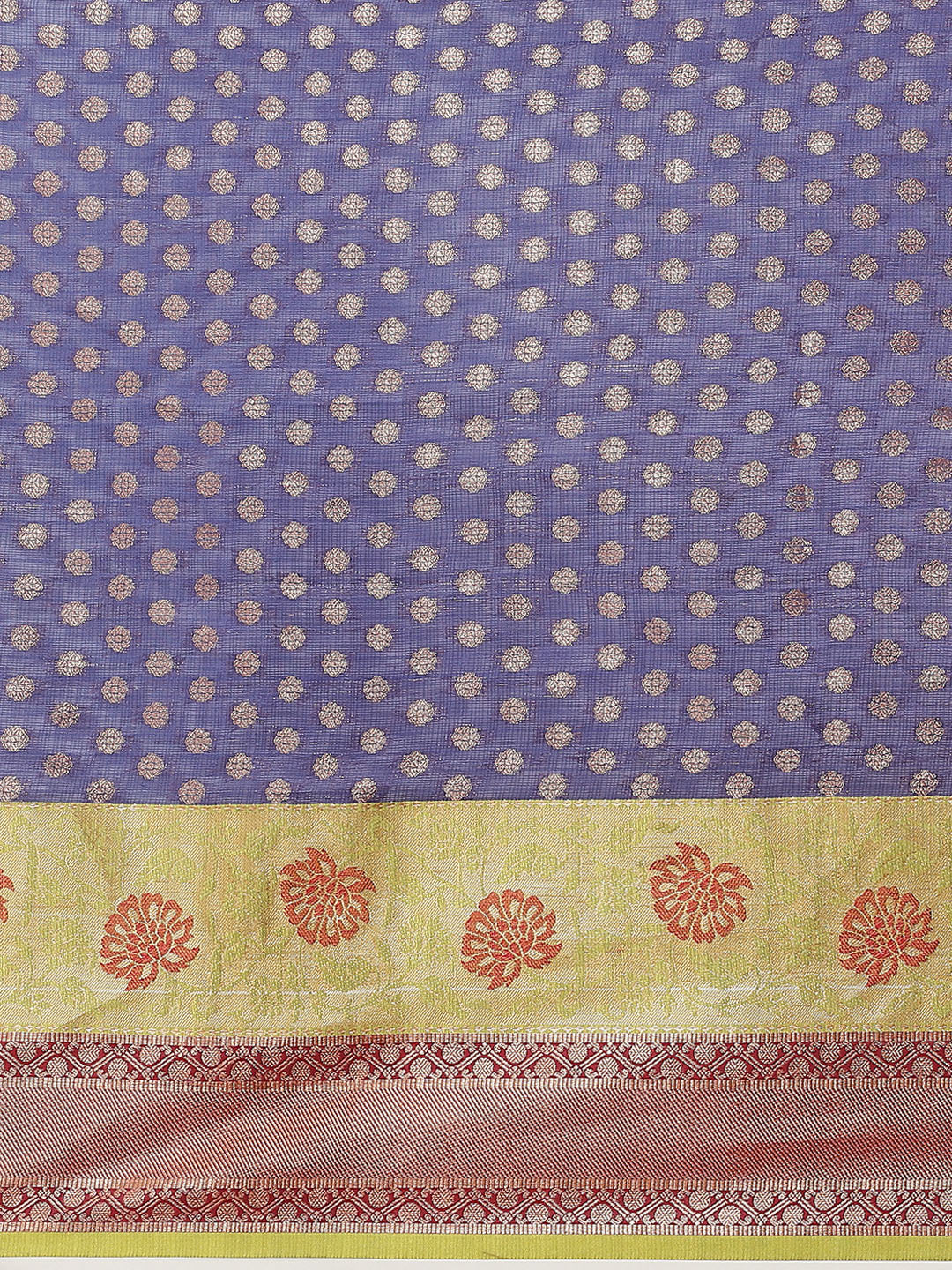 Hiral Fashion Navy Blue Kanjeevaram Art Silk Woven Design Saree