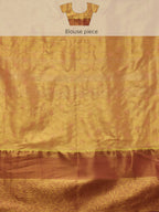 Green Pure Silk Woven Zari Design Floral Saree with Unstitched Blouse - Hiral Fashion