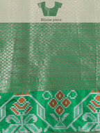 Red Banarasi Silk Woven Zari Design Checked Saree with Unstitched Blouse - Hiral Fashion