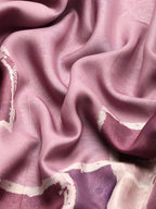 Pink Silk Blend Printed Abstract Saree with Unstitched Blouse - Hiral Fashion