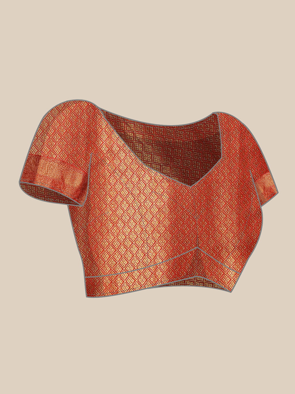 Hiral Fashion Blue Kanjeevaram Silk Woven Design Saree