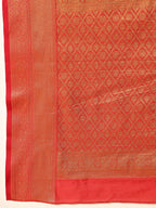 Hiral Fashion Green Kanjeevaram Silk Woven Design Saree