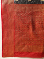 Hiral Fashion Grey Kanjeevaram Silk Woven Design Saree