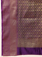 Hiral Fashion Pink Kanjeevaram Silk Woven Design Saree