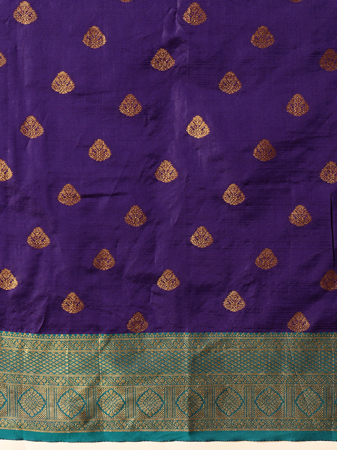 Hiral Fashion Blue Kanjeevaram Silk Woven Design Saree