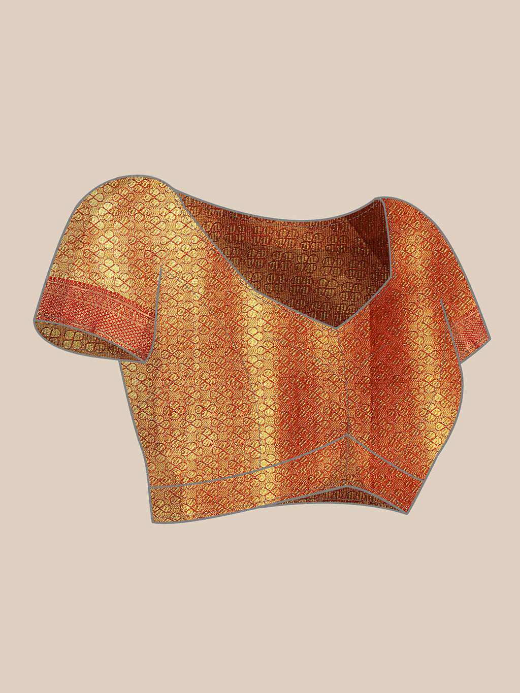 Hiral Fashion Grey Kanjeevaram Silk Woven Design Saree