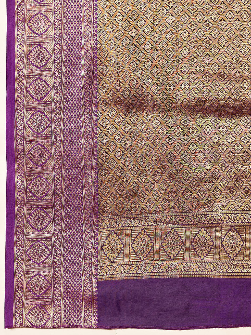 Hiral Fashion Pink Kanjeevaram Silk Woven Design Saree