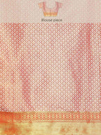 Pink Tissue Silk Woven Zari Design Floral Saree with Unstitched Blouse - Hiral Fashion