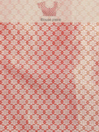 Pink Silk Blend Woven Zari Design Striped Saree with Unstitched Blouse - Hiral Fashion