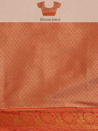 Purple Art Silk Woven Zari Design Floral Saree with Unstitched Blouse - Hiral Fashion