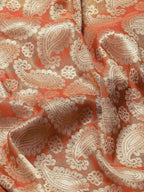 Yellow Art Silk Woven Zari Design Floral Saree with Unstitched Blouse - Hiral Fashion