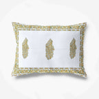 Premium Hand Block Printed Rajasthani Double Bedsheet Bedspread with 2 Pillow Covers