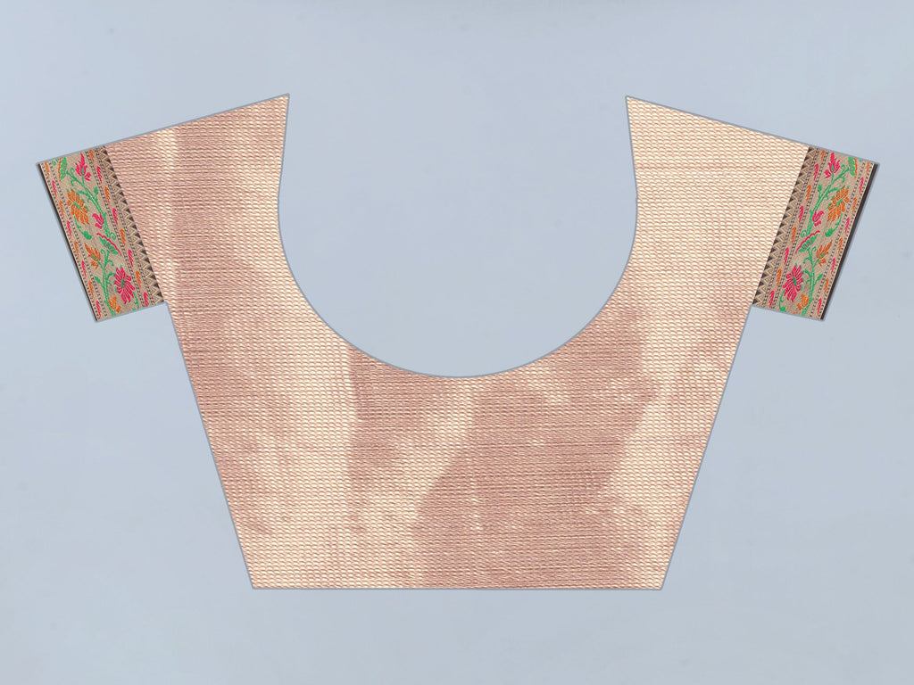 Hiral Fashion Pink Banarasi Art Silk Woven Design Saree