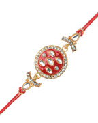 trueBrowns X Voylla Set of 2 Enameled Kundan And CZ Sparkling Rakhis - Distacart