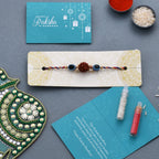 trueBrowns X Voylla Evil Eye Beaded Rakhi Embellished With Rudraksha - Distacart